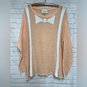 Wildfox White Label Semi Sheer Bow Tie Knit Sweater Size M 46”